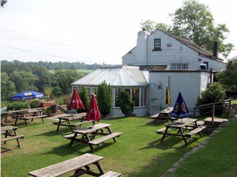 A bright dining space at The Travellers Rest.